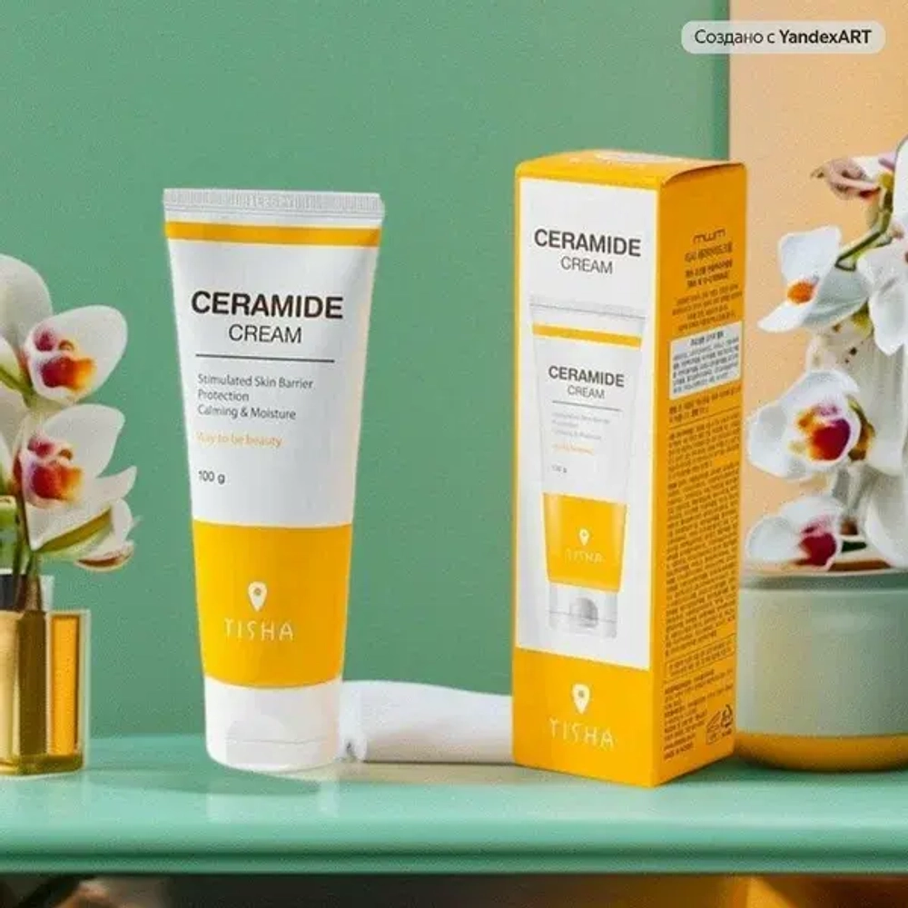 TISHA Успокаивающий увлажняющий крем с керамидом- 24-Hour Skin Barrier Improvement Ceramide Cream ,100 г