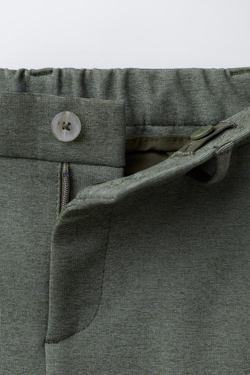 ZARA КОСТЮМНЫЕ БРЮКИ, МЯГКИЙ ЗЕЛЕНЫЙ