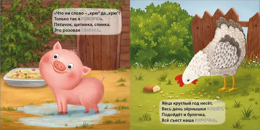 Книжки - картонки. Загадки - рифмы. Домашние животные