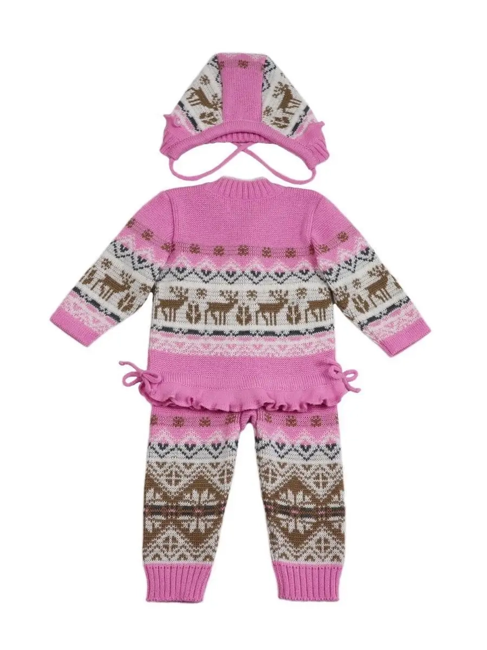 Костюм вязаный теплый