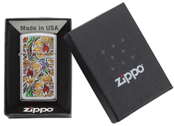 Зажигалка узкая High Polish Chrome ZIPPO Slim 29702