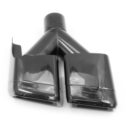 Насадка на глушитель AFM2-63-255х100-300L ЧЕРНАЯ квадрат Benz W212 E63