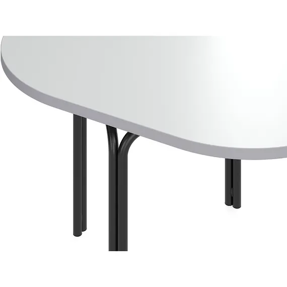 Столик кофейный ror, 75х50 см, черный/серый