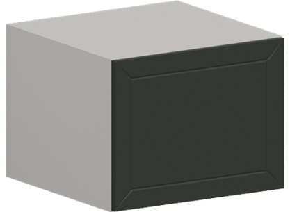 Кухня Модуль ШВГ 619 Белый / Насыщенно-зеленый