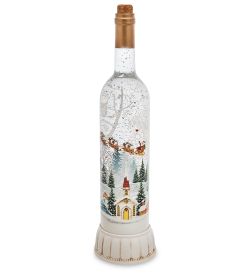 XM-843/1 Новогодняя бутылка с подсветкой