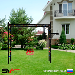 Уличная шведская стенка Sv Sport рукоход У557 (Брусья/Со спинкой)