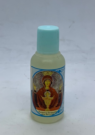 Масло освящено на чудотворной иконе Божией Матери Неупиваемая Чаша