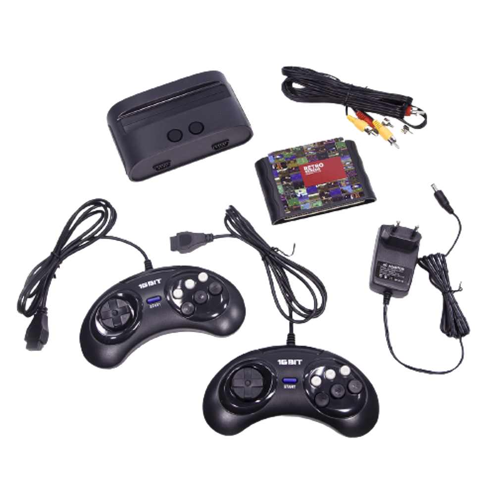 SEGA Retro Genesis Modern mini + 175 игр + 2 джойстика + картридж (серия DN, модель: DN-02)