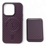 New Case под карбон с картхолдером для iPhone 14 Pro