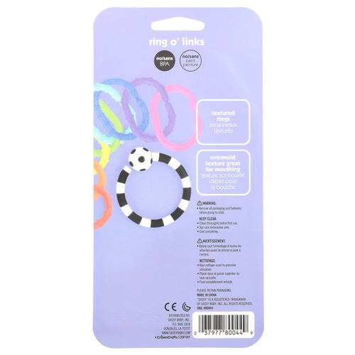 Sassy, Кольцевые звенья, от 0 месяцев, набор из 9 предметов