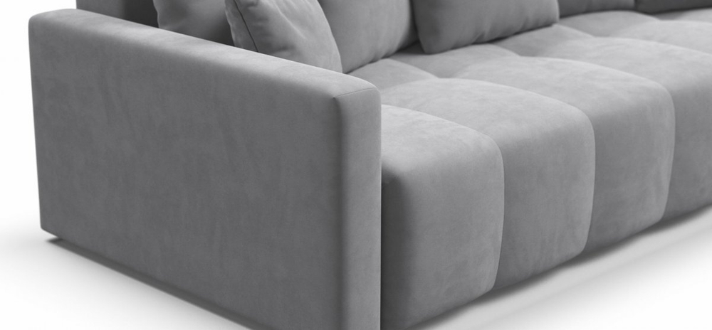 Диван Босс Тренд Велюр Монолит сталь