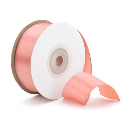 Лента Атлас розовое-золото