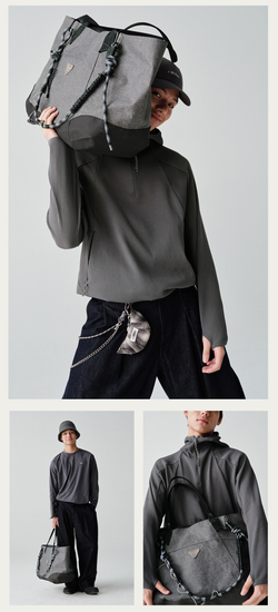 Сумка Nothomme Blue Minimalist Structured Tote Bag Urban Commuter Outdoor Sports Seam Sealing Waterproof Firm Large-Capacity Tote Bag