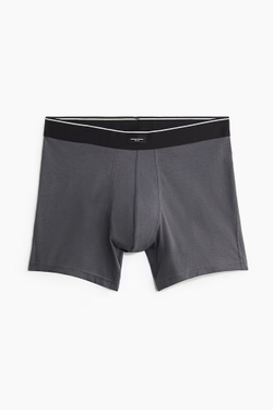 H&M Набор трусов-боксеров ( 3 шт.), белый/серый