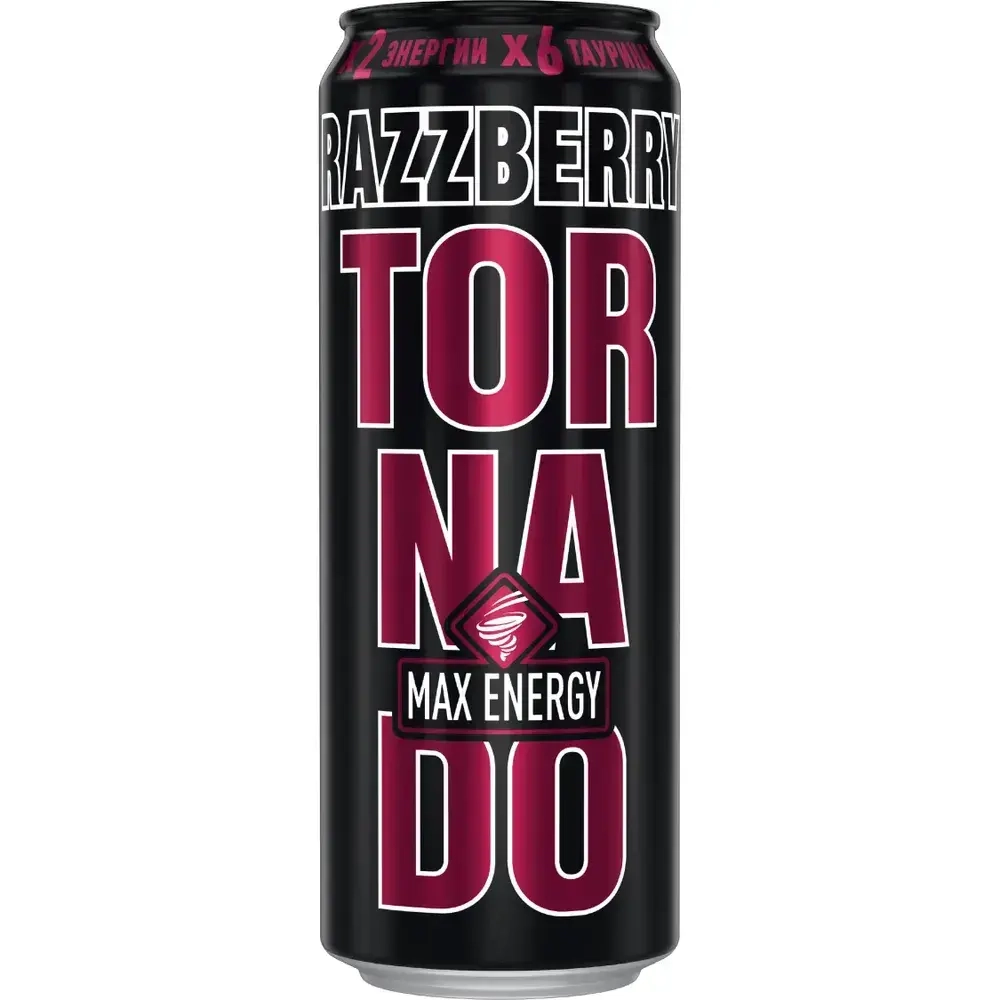 Энергетический напиток Tornado Max Razzberry, 450 мл