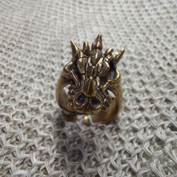 Кольцо. Череп дракона