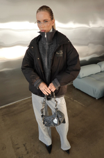 Куртка демисезонная с манишкой из шерсти