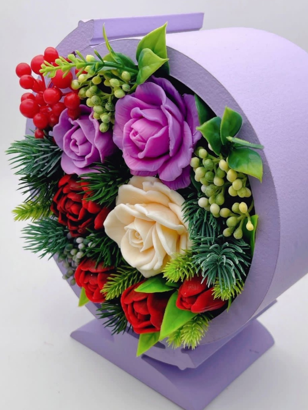 Букет «Глобус вайлет, медиум»