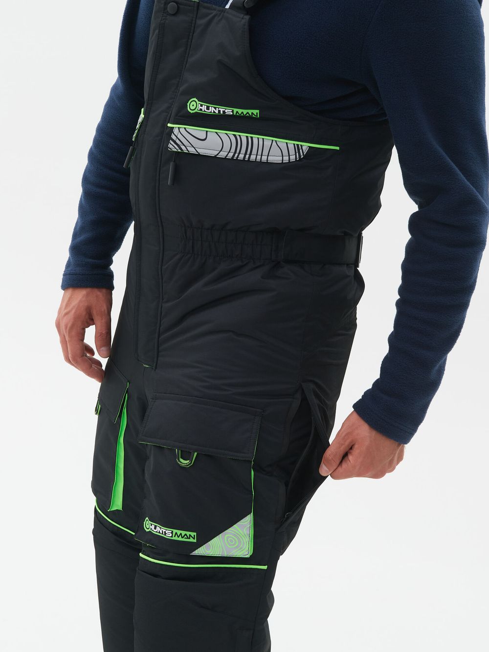 Костюм зимний Elbrus ткань Hit Membrane цвет Черный/Лайм