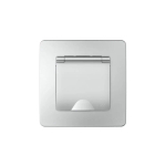 BLANCA С/У IP44 РОЗЕТКА с заземлением со шторками, с крышкой, 16А, 250В, АЛЮМИНИЙ