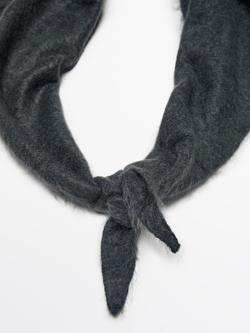 Massimo DuttiБандана из 100% кашемира, серый