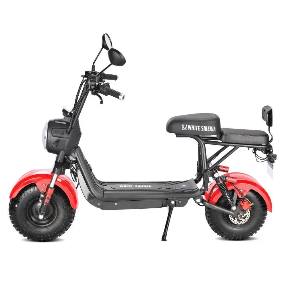 Электроскутер WHITE SIBERIA MINI R 2.0 1200W RED