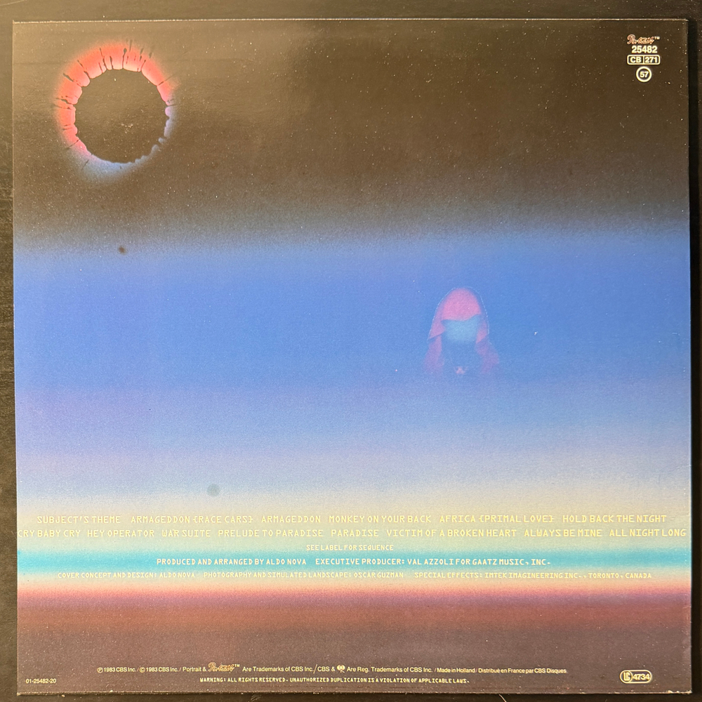 Aldo Nova - Subject.....Aldo Nova (Голландия 1983г.)