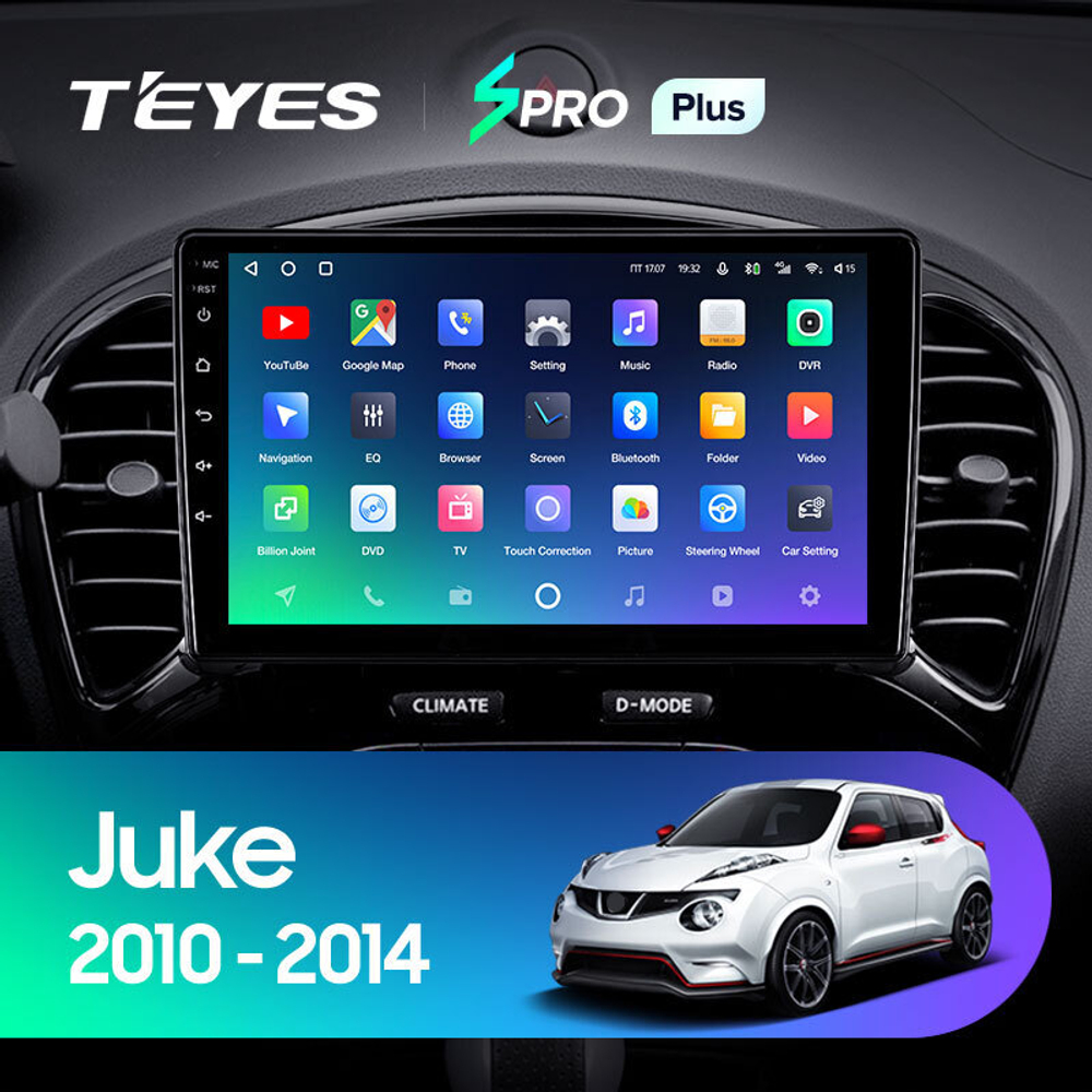 Teyes SPRO Plus 9" для Nissan Juke 2010-2014