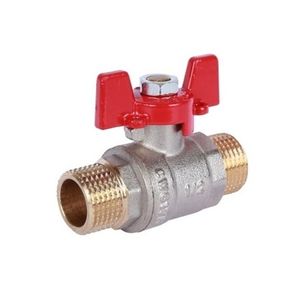 Шаровые краны Rommer RBV-0007 НР/НР, ручка-бабочка