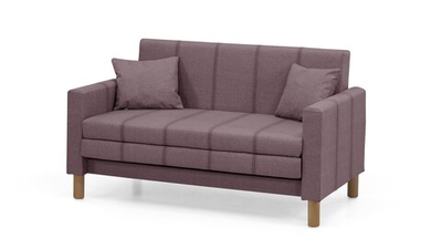 Диван Уют Лайт Strong Plus 05 140*84*82 см, розовый Рогожка Выкатной Фиеста