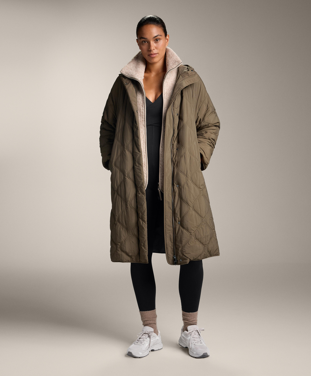 Oysho Высокотехнологичная куртка в рубчик, антрацитово-серый