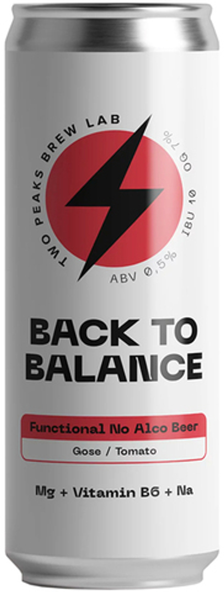 Пиво Ту Пикс Бэк Ту Бэланс Томато Безалкогольное / Two Peaks Back To Balance Tomato 0.45 - банка