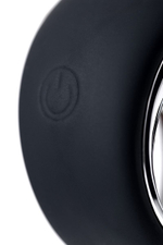 Черный анальный стимулятор Sagitta - 15 см. (Цвет: черный с серебристым)