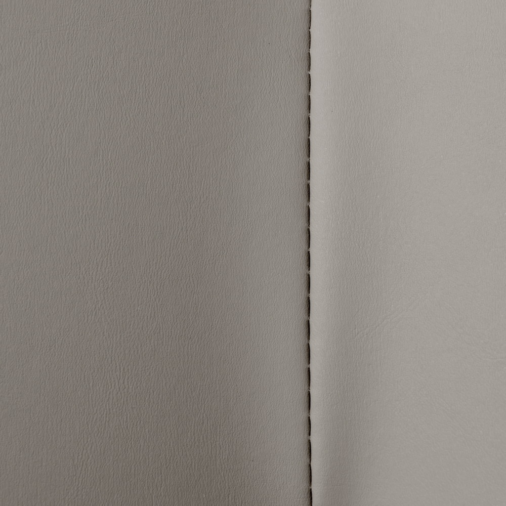 Комплект кресло HUG светло-серый, экокожа, шенилл с оттоманкой светло-серый, экокожа