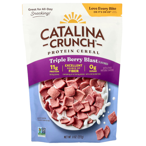 Catalina Crunch, Протеиновая каша, тройная ягода, 227 г (8 унций)