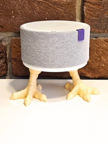 Шуточная подставка для Яндекс станции Мини1 (Яндекс-Алиса) 3D печать, белая