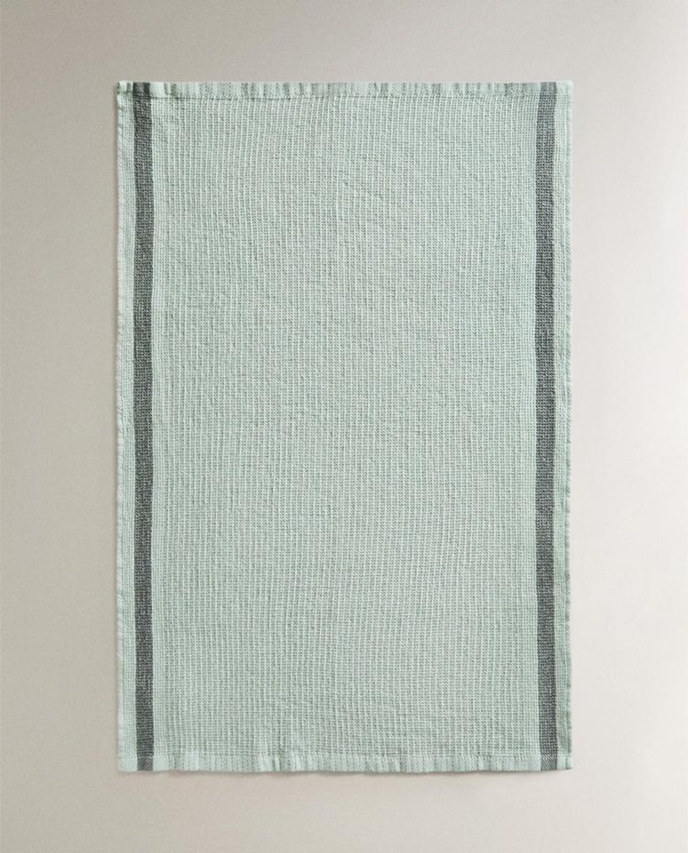 ZARA HOME КУХОННОЕ ПОЛОТЕНЦЕ ВАФЕЛЬНОЕ С ПОЛОСОЙ, СИНИЙ