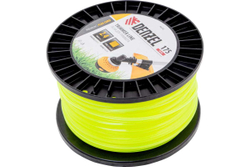 Леска FLEX CORD квадрат 2.4 мм, 175 м, на DIN катушке для триммера Denzel 96292