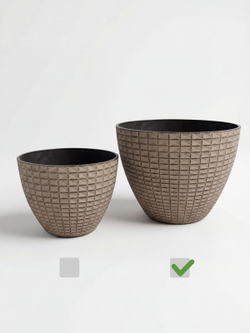 Кашпо Этно диаметр 29см х высота 22см, 9л