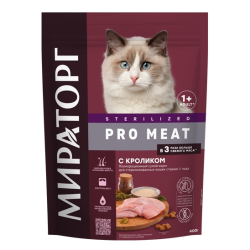 Мираторг PRO MEAT корм для стерилизованных кошек с кроликом