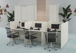 Стол для колл-центра ЛДСП комплект №15 KCB.K-015