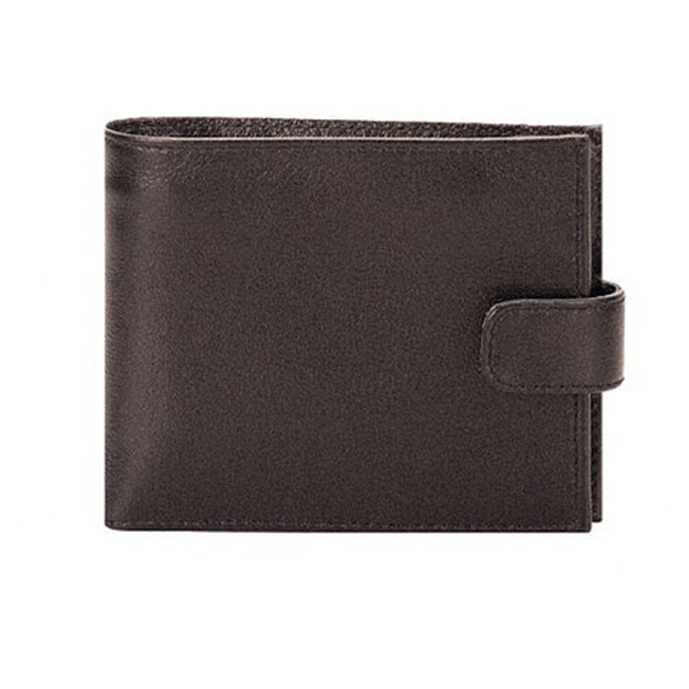 Портмоне мужское BEFLER "Грейд", 125х95 мм, натуральная кожа, на кнопке, коричневое, PM.39.-9