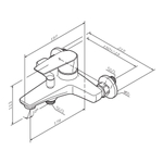 Смеситель для ванны и душа AM.PM Gem F90A10022