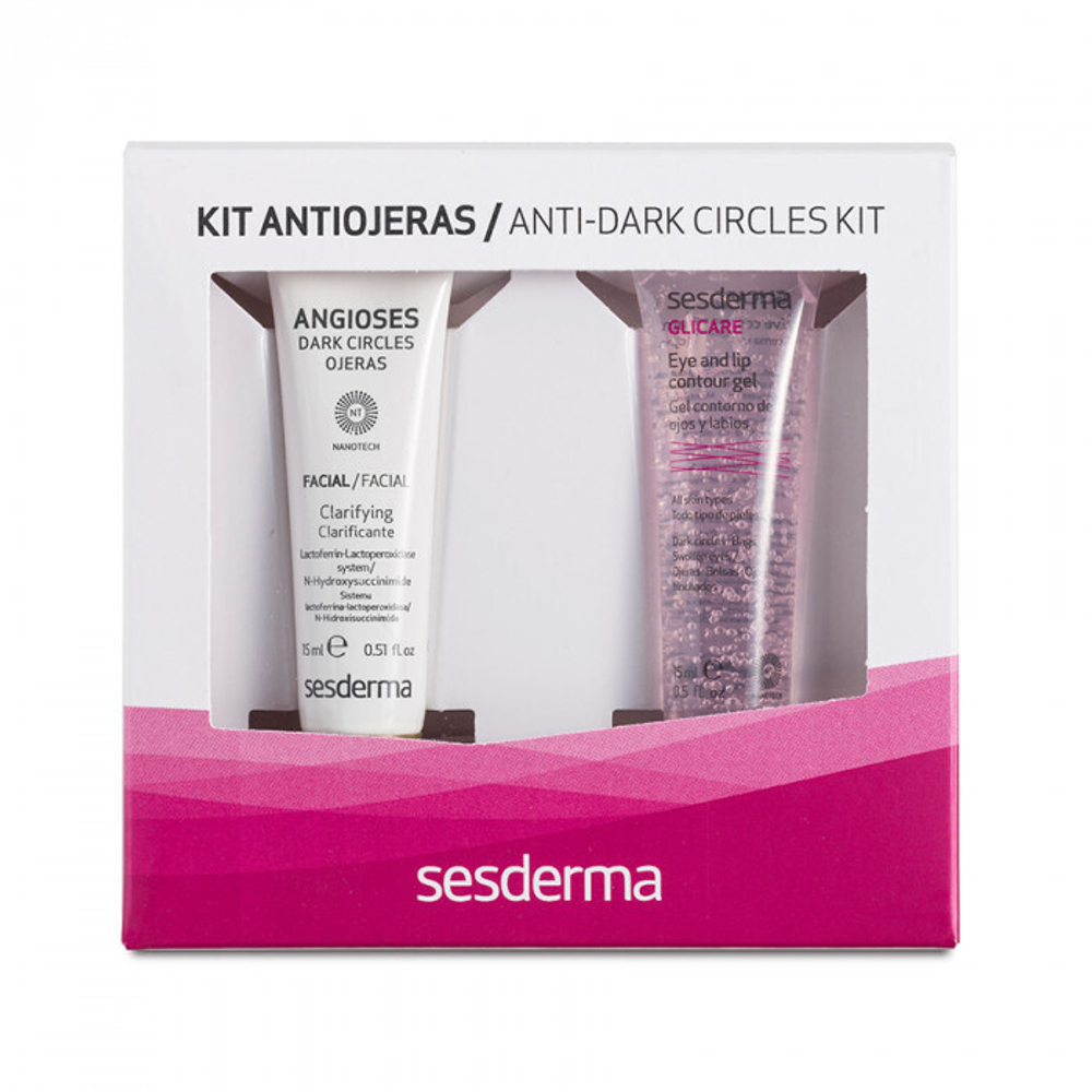 Sesderma Anti Dark Circles Kit - Набор от темных кругов вокруг глаз (Angioses контур для глаз, 15 мл + Гель-контур для зоны вокруг глаз и губ GLICARE, 15 мл)