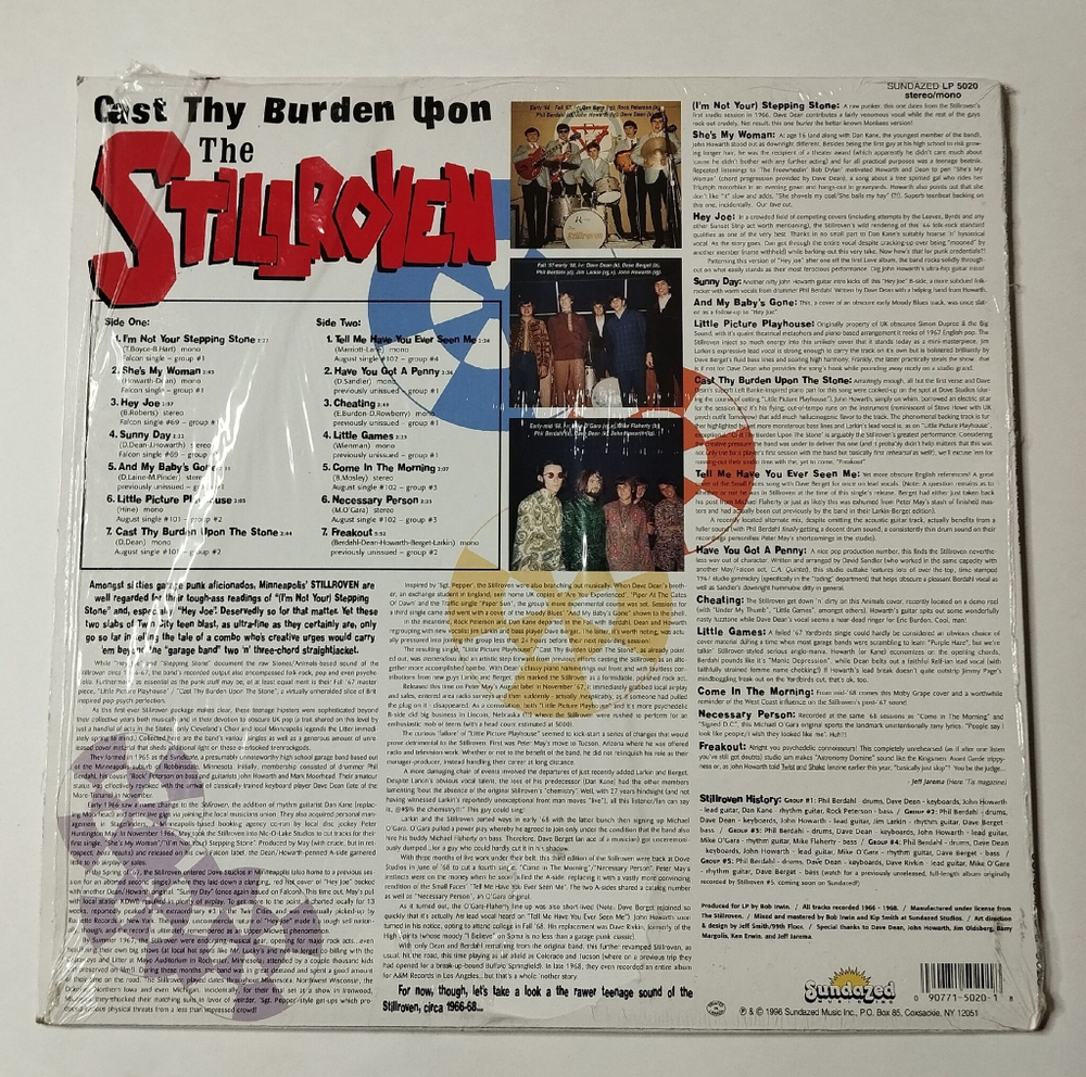 Винтажная виниловая пластинка LP The Stillroven Cast Thy Burden Upon The Stillroven (USA 1996)