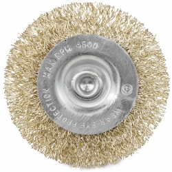 Кордщетка дисковая латунная для дрели 60мм, в блистере RockForce##Rock FORCE RF-BFR025