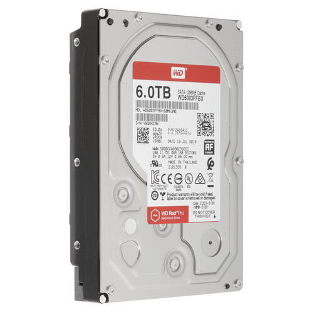 Жесткий диск для NAS систем HDD  6Tb Western Digital Red PRO SATA3 3,5" 7200rpm 256Mb WD6003FFBX