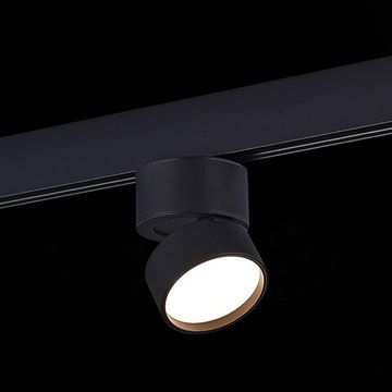 ST809.436.09 Магнитный трековый светильник Черный LED 1*9W 3000K 500Lm Ra&gt;90 120° IP20 D85xH126 48V SKYLINE 48