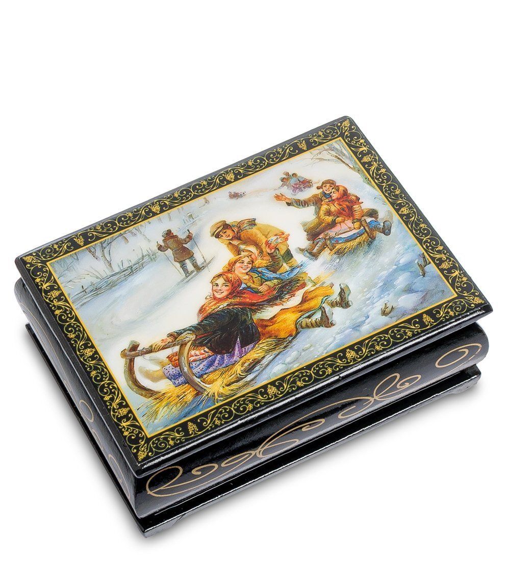 Народные промыслы ШК-11/ 2-A Шкатулка в технике декупаж (8х10х4)