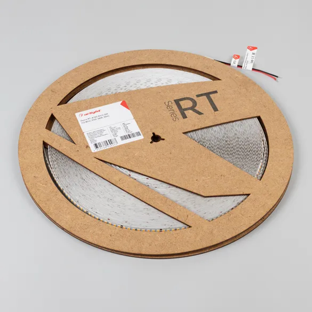 Светодиодная лента RT-A160-8mm 24V Day4000 (12 W/m, IP20, 2835, 50m) (Arlight, высок.эфф.150 лм/Вт) 024552(2)